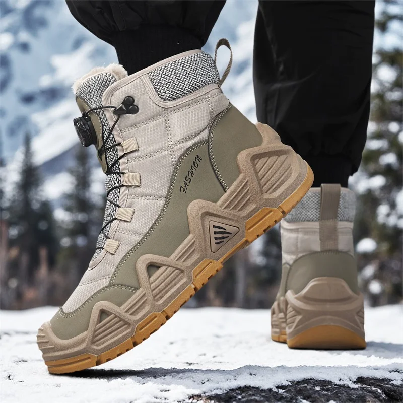 Warm Fur Outdoor Mens Combat T - огляд і ціна Waterproof Winter Boot