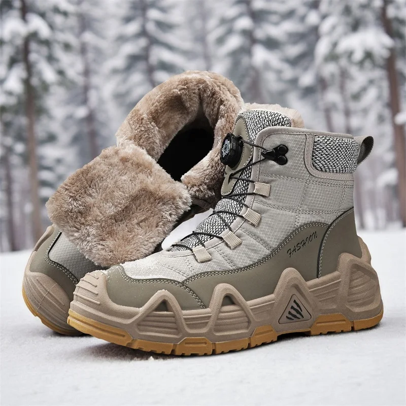 Warm Fur Outdoor Mens Combat T - огляд і ціна Waterproof Winter Boot