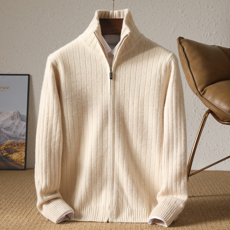Men 100% Merino Wool Stand-Up  - огляд і ціна Wool Coat Peacoat