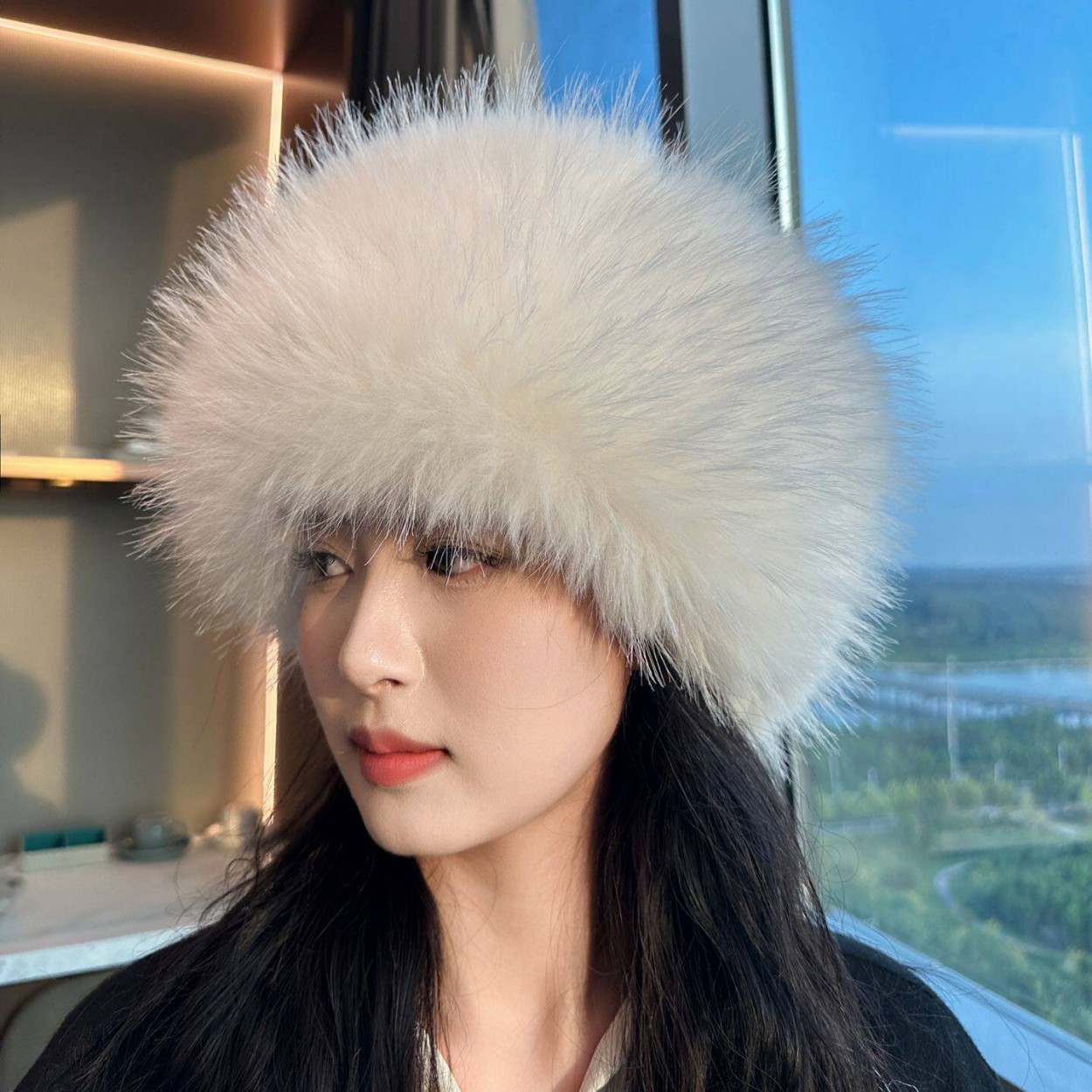 Soft Plush Faux Fox Fur Circle - огляд і ціна Knit Beanie Hat Warm